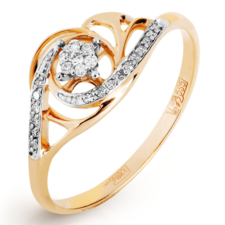 Кольцо, золото, бриллиант, Т131017000